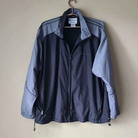 Champion Windbreaker Jacket Lightweight mens  Sz. XXL gray color - Picture 1 of 10